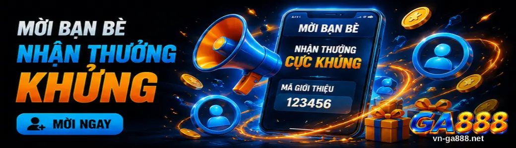Banner chính giới thiệu GA888 Khuyến mãi
